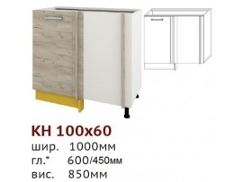 Кухня Шарлотта (Сокме) Низ 100*60 угол универсальный